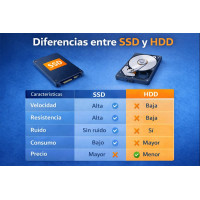 Diferencias entre SSD y HDD