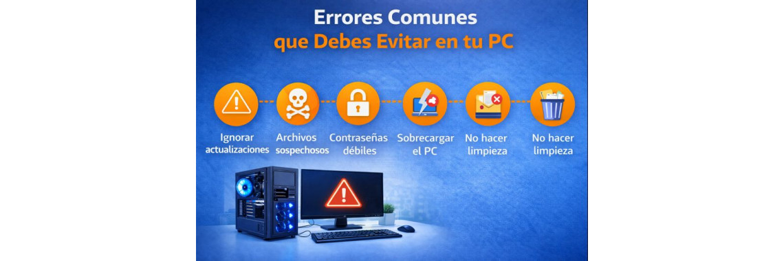 Errores Comunes que Debes Evitar en tu PC Errores Comunes que Debes Evitar en tu PC